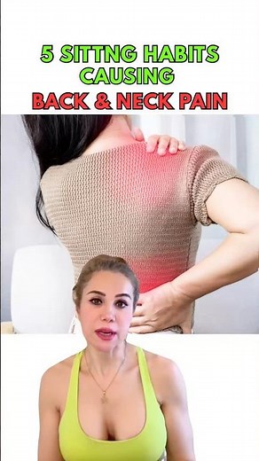 5 Sitting Habits Hurting Your Back and Neck | How to Fix Sitting Posture #shorts