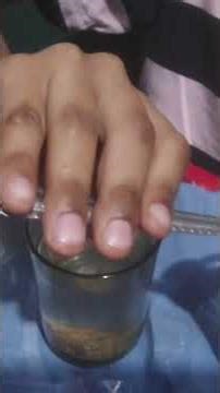 soluble and insoluble substances experiment by 3rd grade child