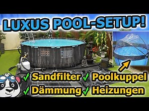 Luxury frame pool setup for advanced users: warm water + best filtration 👍
