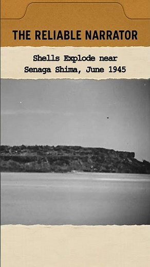 Shells Explode near Senaga Shima, June 1945 #ww2 #history