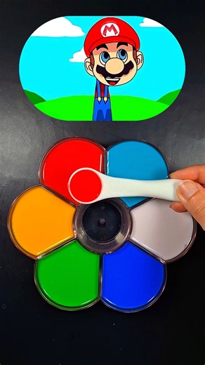 Sprunki OC Colour Mixing Battle 🤯 #supermario #sprunki #satisfying #colormixing #colors #shorts #art