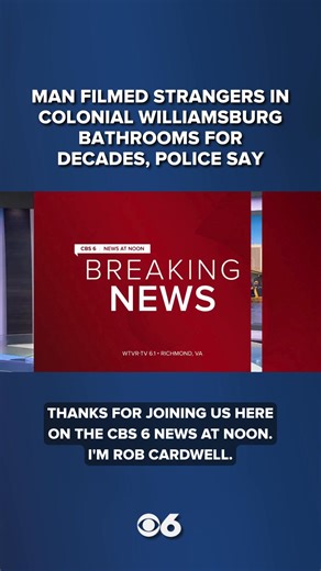 19K views · 112 reactions | Williamsburg Police are looking for information about a man they believe illegally filmed thousands of men in public bathrooms. George Thomas West was arrested and charged with 17 counts of unlawful filming after an incident in August. Police now say West may have filmed thousands of men in and around Colonial Williamsburg bathrooms, dating back to 1996.  Full story linked in comments. | WTVR CBS 6 News | Facebook