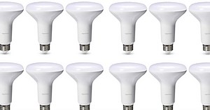 A six-pack of AmazonBasics BR30 LED Light Bulbs is $12, more in today's Green Deals