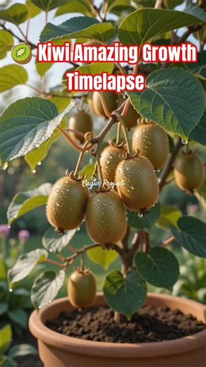 🥝 Kiwi Amazing Growth Timelapse | From Flower to Delicious Fruit!