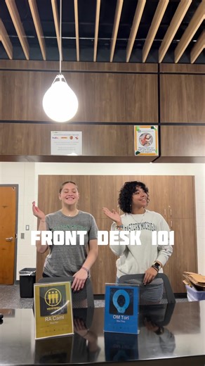 Front Desk 101✨ Everything you need to know about the front desk in your residence hall! #liveemu