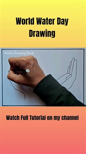 World Water Day Poster Drawing | Save Water, Save Earth, Save Life, Save Environment Drawing easy