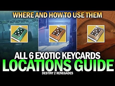 Where To Use All 6 Exotic Keycards Locations Guide [Destiny 2]
