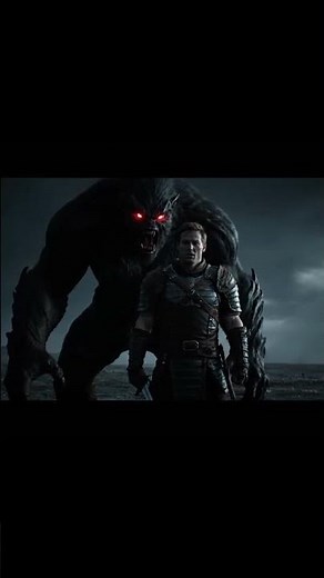 Monster vs. Man with Sword - Epic Battle Scene #monster #swordsman #battle #fight #epic #fantasy