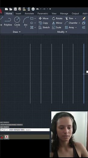 OFFSET NO AUTOCAD: Como desenhar linhas de modo mais eficiente e prático #cursoautocad #autocad