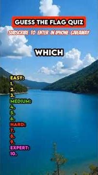 Flag quiz can you name these 10 flags?