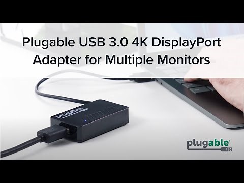 Plugable USB 3.0 4K DisplayPort Adapter for Multiple Monitors