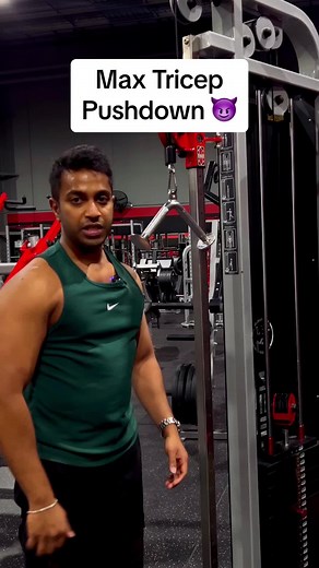 Max Tricep Pushdown Challenge with Increasing Weights