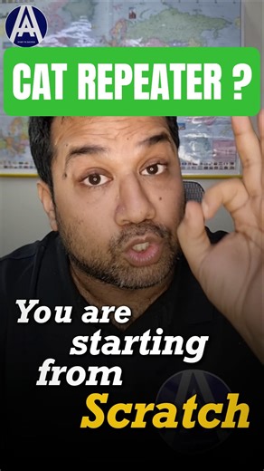 CAT Repeater? Then you are starting from Scratch!! ✅️ #catpreparation #shorts