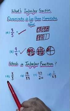 Improper Fractions Explained with Easy Examples! #shorts #maths