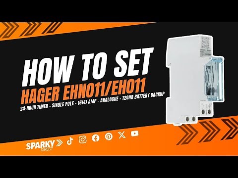 How to set a Hager EHN011/EH011 24-Hour Timer⏱️