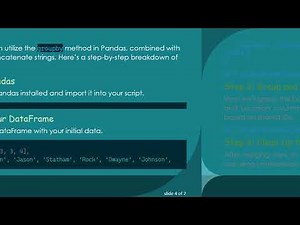 Merging Rows in a Pandas DataFrame: A Step-by-Step Guide to Grouping Data Efficiently
