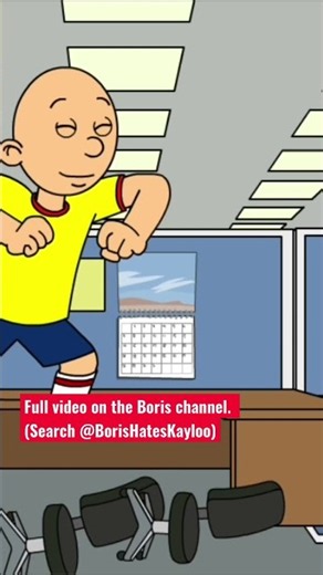 Caillou Destroys the Office - Grounded? (Snippet)