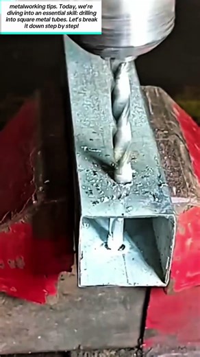 How to Drill into Square Metal Tubes - Educational Guide by