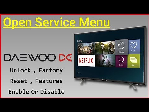 DAEWOO TV and LCD Service Menu | Access Or Open Service Menu On DAEWOO TVs