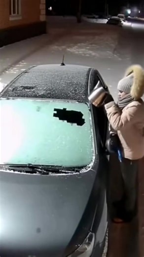 Cars Frozen in Extreme Cold Winter Conditions