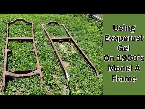 Removing Rust From a 1930's Model A Frame with Evaporust Gel