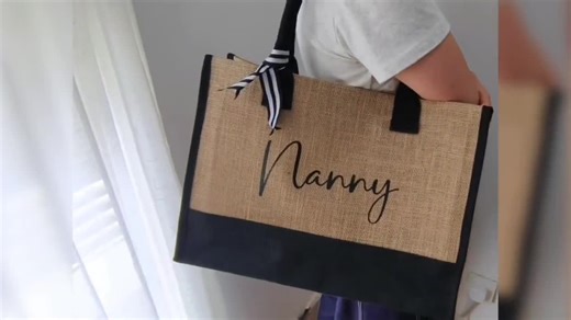 Personalized Bridesmaid Tote Bag – Custom Name Jute Beach Bag for Wedding Party Gifts - Etsy