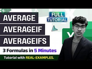 Master AVERAGE, AVERAGEIF & AVERAGEIFS in Excel | Beginner to Advanced Guide