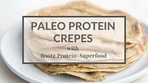 These crepes are not your boring old crepes. They are made with a superfood protein powder by a company called Rootz Nutrition, therefore come packed with some amazing goodness for those times when you want some extra protein, like after a workout. See the full recipe at https://thrivingonpaleo.com/paleo-protein-crepes/ *I was compensated for this post but all opinions are mine* | Thriving Autoimmune