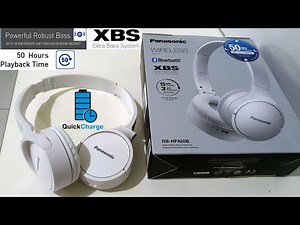 Panasonic RB-HF420B Wireless Bluetooth XBS Headphones Indonesia