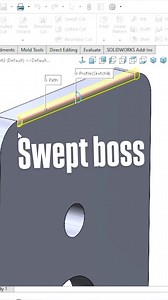 9.3K views · 993 reactions | Swept boss in solidworks  #solidworks #malviyacad #malviyacadsolution | Malviya CAD Solution | Facebook