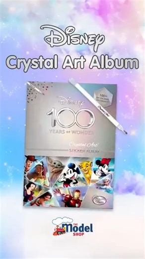 3.6K views | ✨Celebrate a century of magic with the Disney 100th Anniversary Crystal Art Sticker Album! https://bit.ly/4b0zmyQ | The Model Shop | Facebook