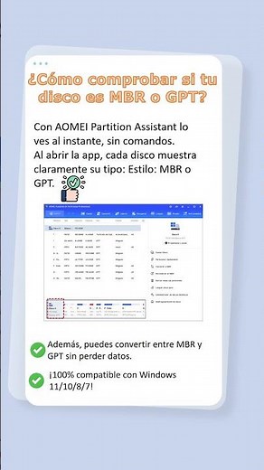 ¿Cómo comprobar MBR o GPT fácilmente? #windows10