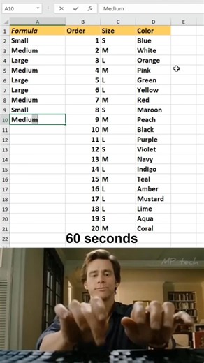 How to use the SWITCH function in excel 😱 #excel #office #spreadsheet