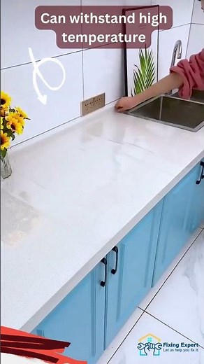 Transform Your Kitchen with Wallpaper: Ideas and Tips | Installing Kitchen Wallpaper #short #dubai