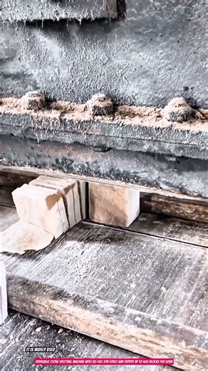 Hydraulic Stone Splitting Machine with 80–150 Ton Force and Output up to 400 Blocks per Hour