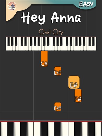 Owl City - Hey Anna | Easy Piano Tutorial 🎹 Quick piano tutorial: