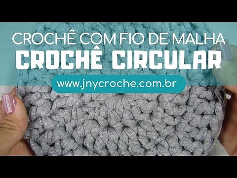 CROCHET WITH KNITTED YARN FOR BEGINNERS | CLASS 8 - How to make circular crochet - JNY Crochet