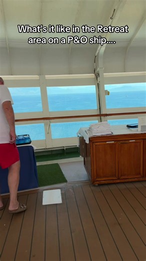 What’s it like in the Retreat area on a P&O ship…. #cruise #holidays #sunbathing #shiptour #pando