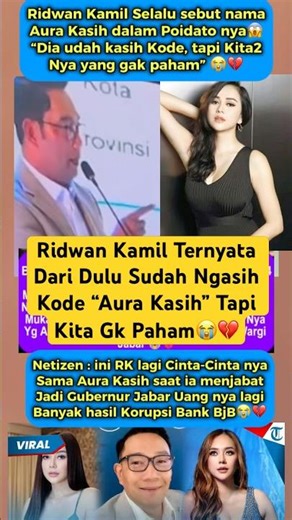 Ridwan Kamil Apparently Has Been Giving the Code "Aura Kasih" for a Long Time 😭 #aurakasih #ridwa...