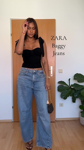 ZARA Baggy Balloon Jeans Outfit Ideas - Fashion TikTok