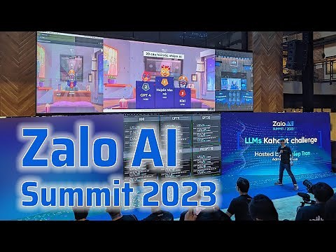 Huyền Vân "đấu trí" với AI tại sự kiện Zalo AI Summit 2023