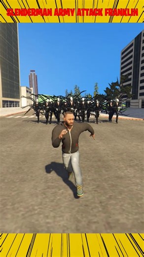 SLENDER MAN ARMY ATTACK FRANKLIN IN INDIAN BIKE DRIVING 3D 😱 Indian Bike Driving 3d | #shorts #maxer