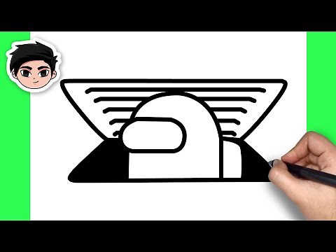 How To Draw Among Us Character in Vent - Easy Step By Step Tutorial