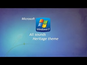 Microsoft Windows 7 All Sounds Heritage Theme