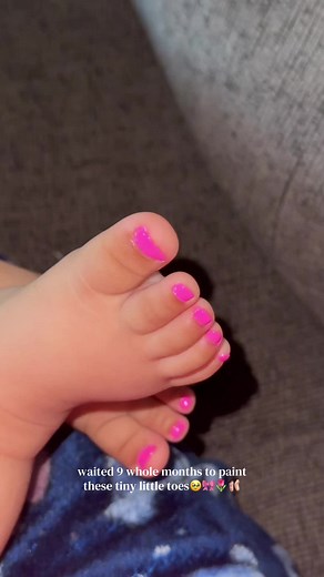 Cute Baby Girl Feet and Nail Art
