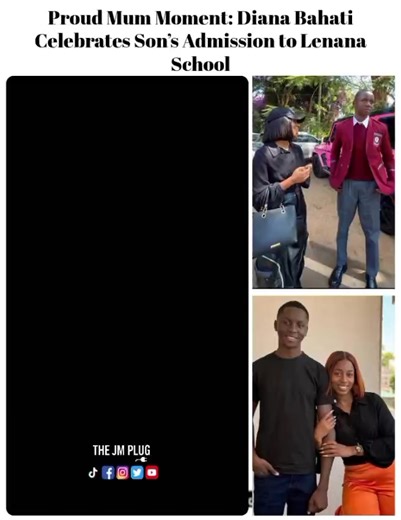 Diana Bahati Celebrates Son’s Admission to Lenana School