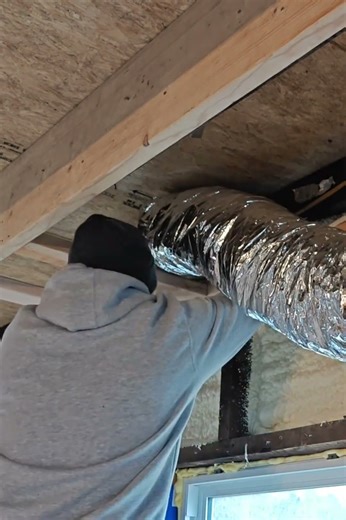 Run the ducts! #hvac #ductwork #farmhouse #diy #homerenovation #handyman
