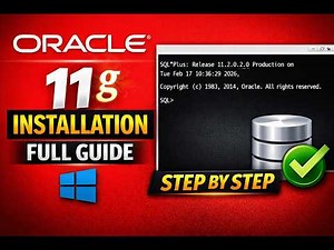 Oracle 11g Installation Step by Step | SQL*Plus 11.2.0.2.0 Setup on Windows