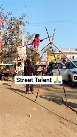 ❤️Rope Walking Street Circus Talent 🙁 #shortvideo #viral #shorts #talent #ytshorts