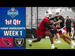 Cardinals vs Raiders Full Highlights 1st Qtr P2 | Aug 13 | 2026 NFL Preseason